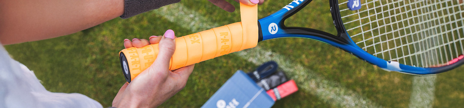 Raquex yellow tennis grip