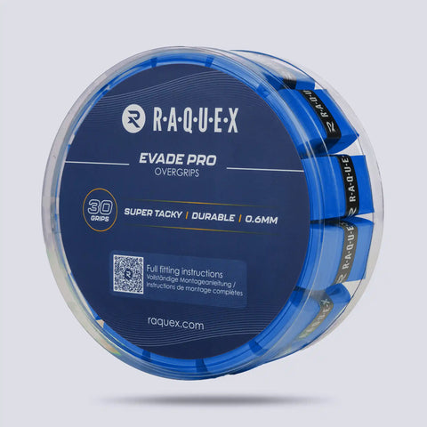 B2B tub of 30 padel over grips blue