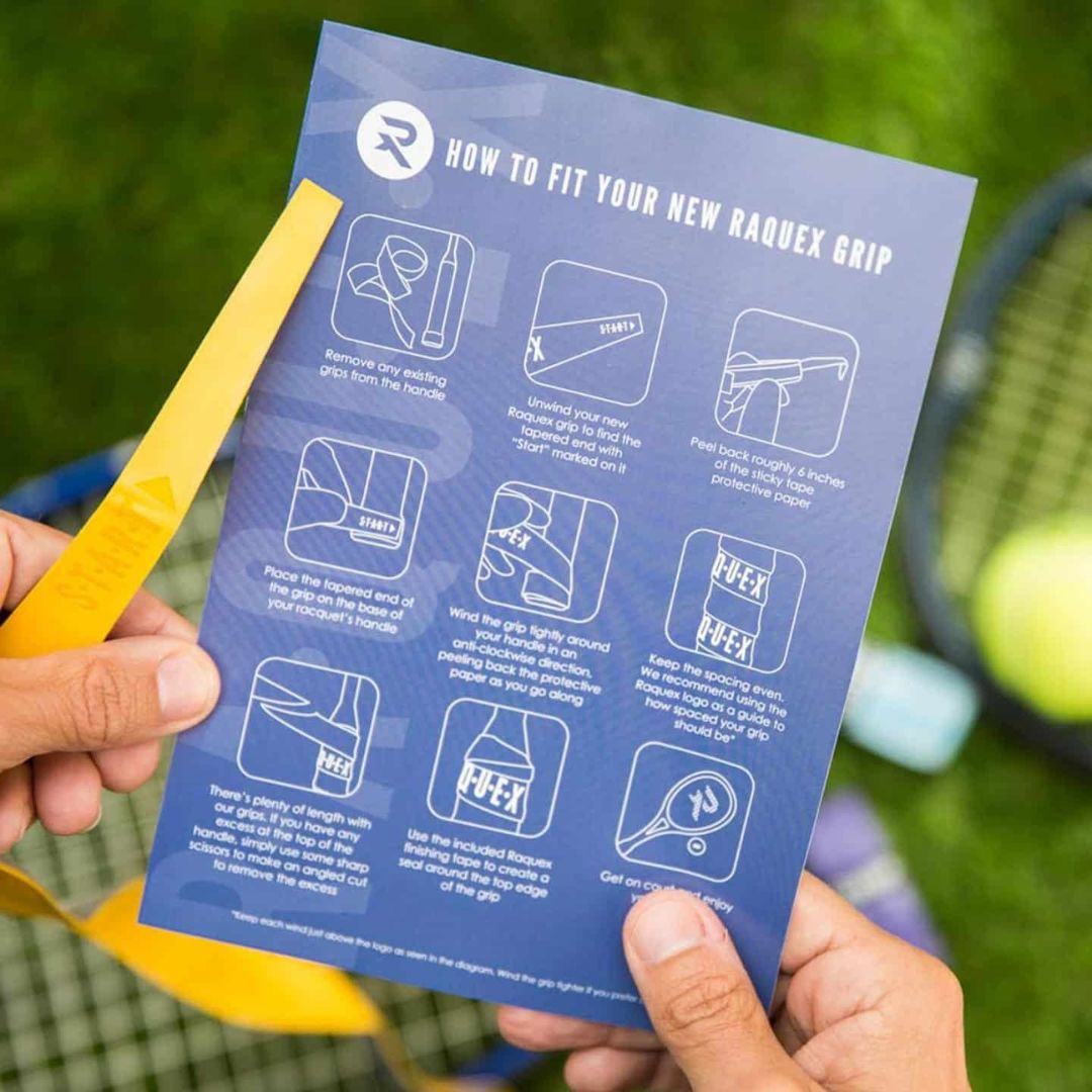 Raquex Box of 30 Enhance Replacement PU Racquet Grips