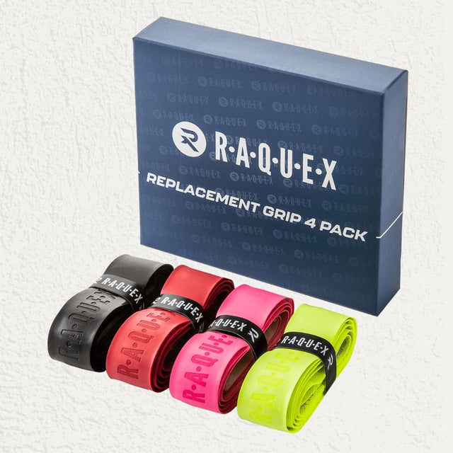 Raquex Enhance Replacement PU Racquet Grips (4 Pack)