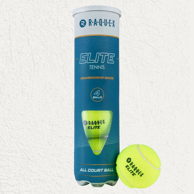 Raquex Elite Tennis Balls – Tube of 4