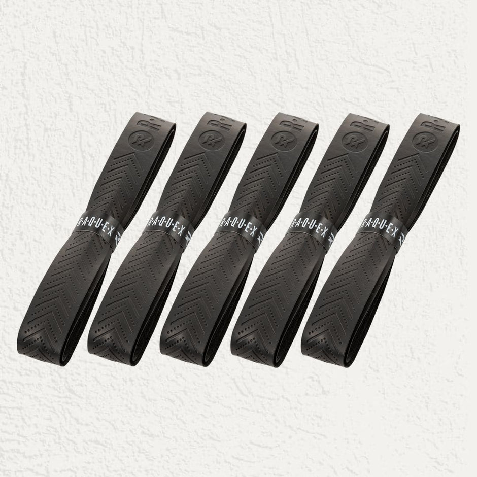 Raquex geriffelter Schläger-Overgrip (5er-Pack)