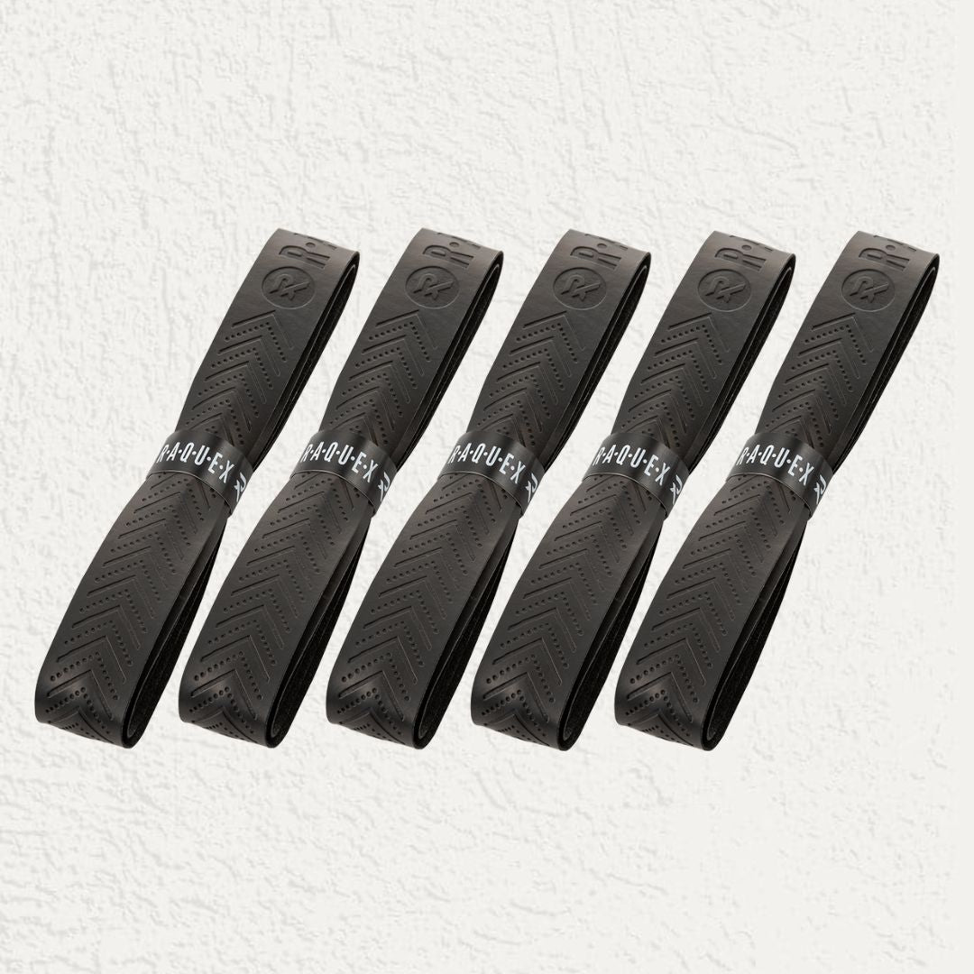 Raquex geriffelter Schläger-Overgrip (5er-Pack)