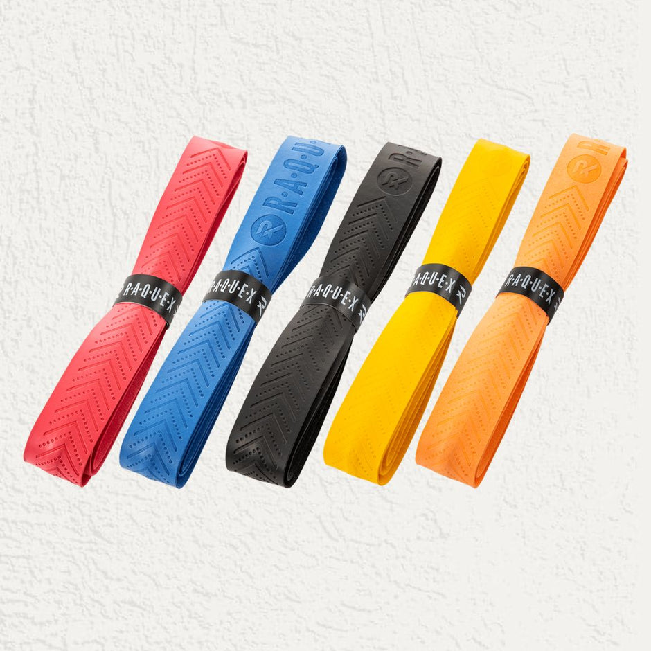 Raquex geriffelter Schläger-Overgrip (5er-Pack)