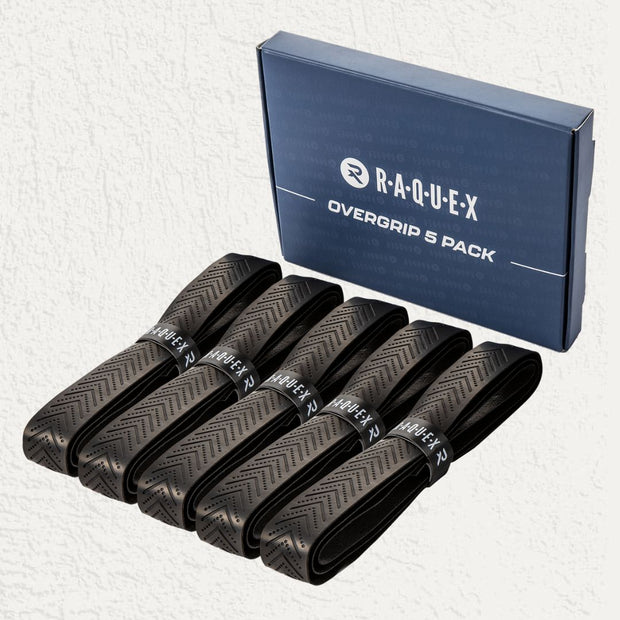 Raquex Ridged Racquet Overgrip (5 Pack)