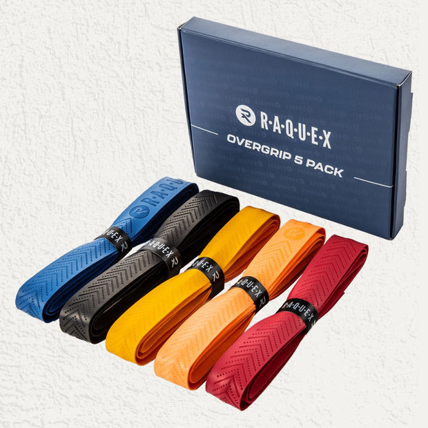 Raquex Ridged Racquet Overgrip (5 Pack)