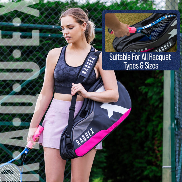 Sac Raquex Rx-bcov Neuf Sac Pour 3 Raquettes De Badminton Ou Squash - Housse Pleine Longueur Avec Sangle - Marque Raquex, Transport Facile Padel Bag Sac Raquex Rx-bcov Neuf Sac Pour 3 Raquettes De Badminton Ou Squash - Housse Pleine Longueur Avec Sangle - Marque Raquex, Transport Facile Padel Bag