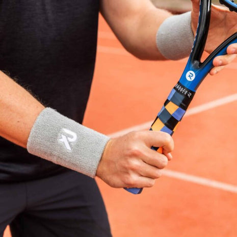 Raquex Schweißarmbänder mit doppelter Breite (Paar)