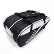 Raquex Elevate Tour racquet bag showing the three zipped compartments