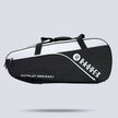 Raquex Elevate Tour racquet bag reverse side profile with the R.A.Q.U.E.X print