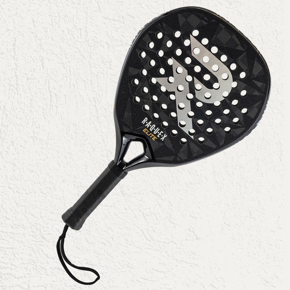 Raquex Elite Padel Racquet in Black