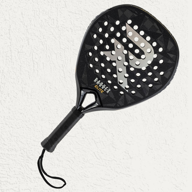 Raquex Elite Padel Racquet in Black