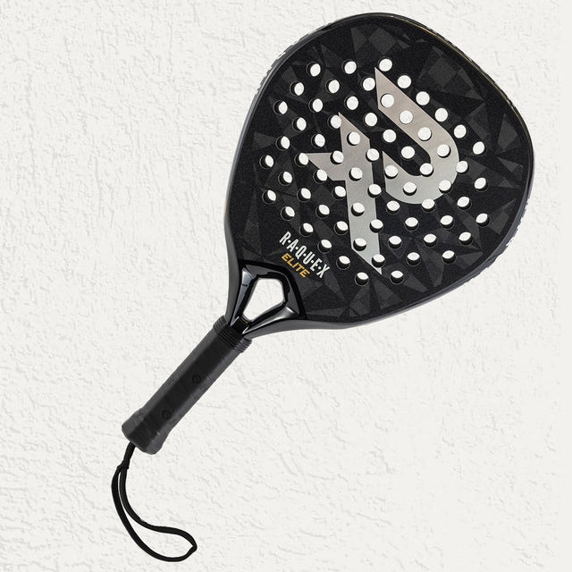 Raquex Elite Padel Racquet in Black