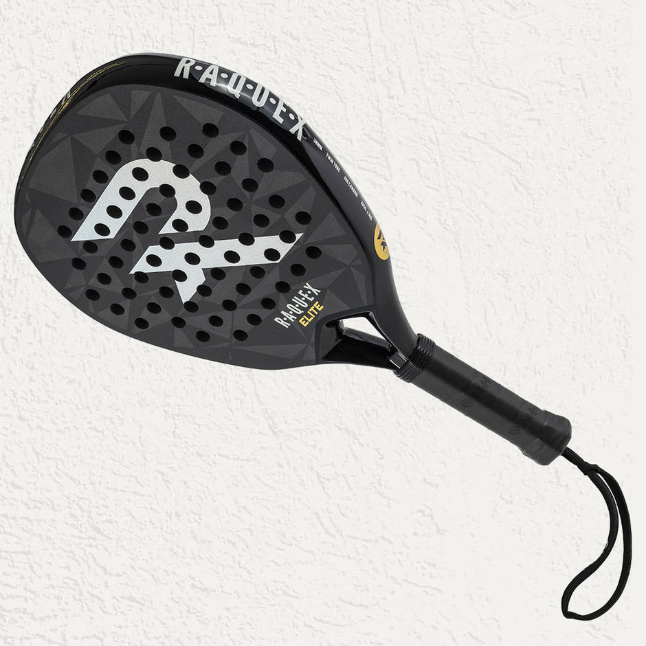 Raquex Elite Padel Racquet in Black