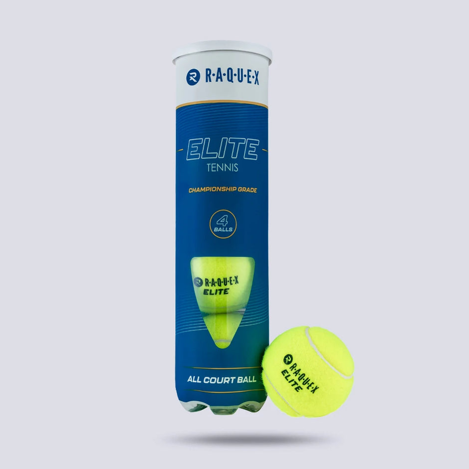 Raquex Elite Tennisbälle – Tube mit 4 Stück