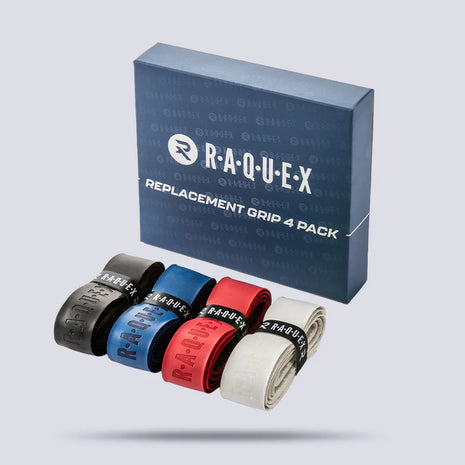 Raquex Enhance Replacement PU Racquet Grips (4 Pack)