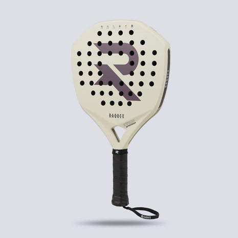 Raquex Evion Precision padel racquet in champagne, front view