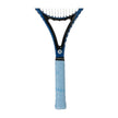 Light blue Raquex Evolve Pro overgrip fitted to a racquet handle