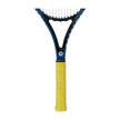 Yellow Raquex Evolve Pro overgrip fitted to a racquet handle