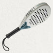 Raquex padel racquet in white with perforated holes