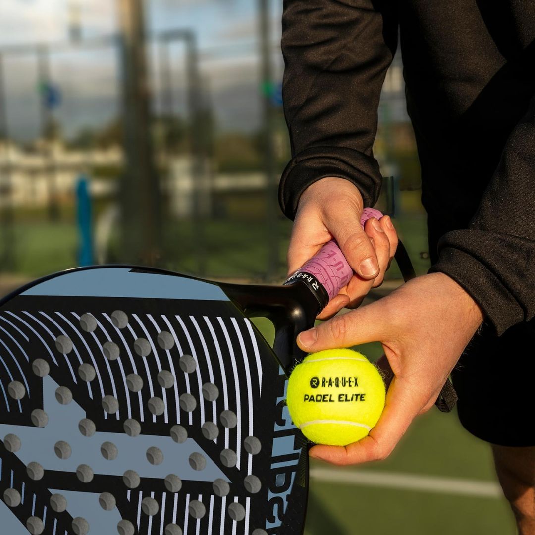 Raquex Elite Padel Balls – 2x Tubes of 3 (6 Balls)