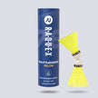 Raquex Shuttlecocks – Yellow or White, 3 Speeds, Tube of 6