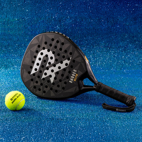 black raquex elite padel racket