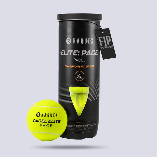 Raquex Elite Padel Balls – Tube of 3