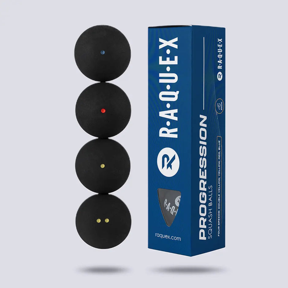 Raquex Squash Balls Progression Pack – Mixed Box of 4