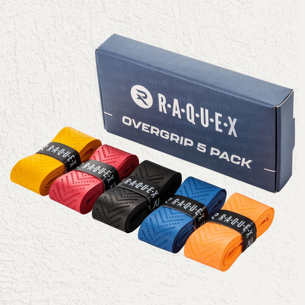 Raquex Evolve Racquet Overgrips (5 Pack)