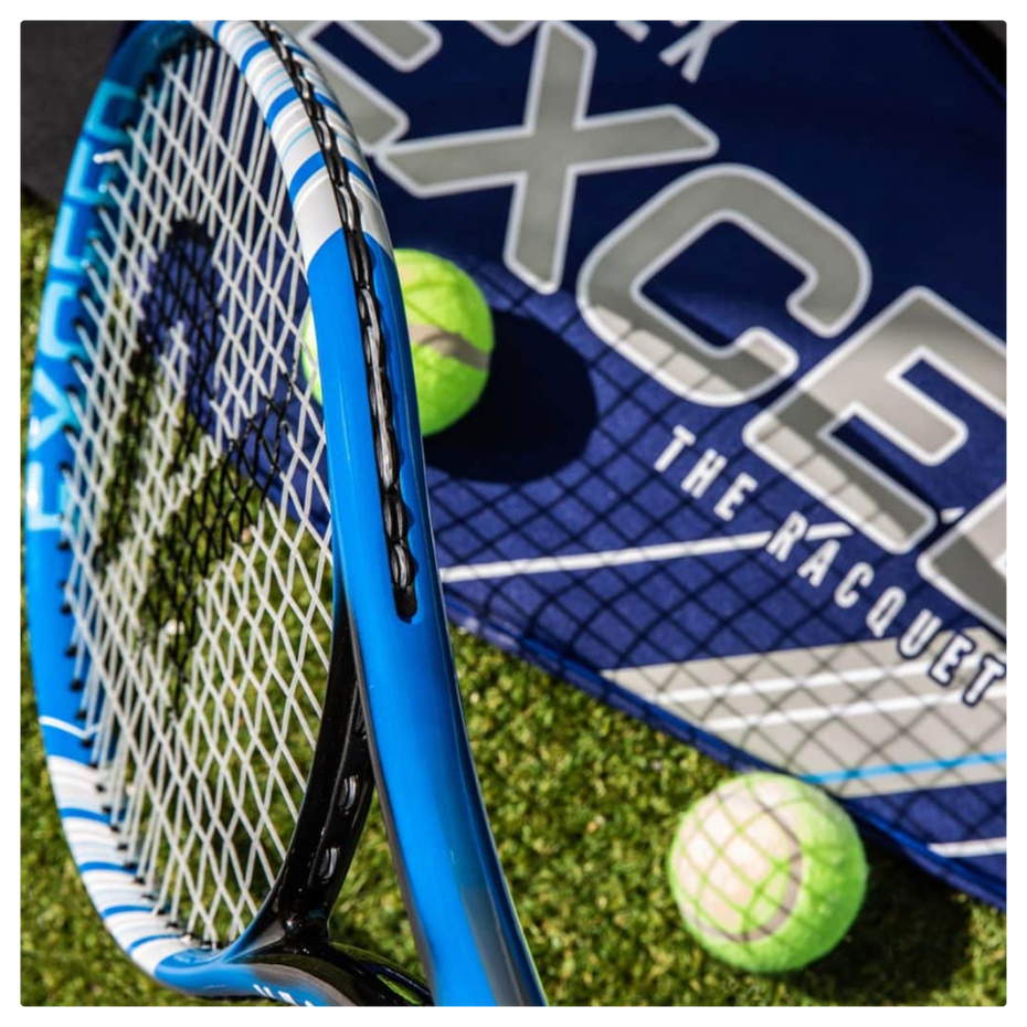 Raquex blue tennis racket