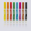 All eight Crayola Colour Wipeoff marker colours, from Sun Yellow to Coal Black