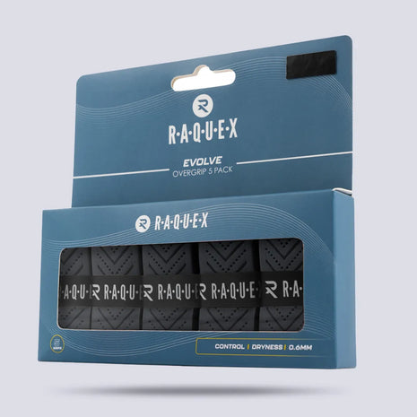 Raquex Evolve Racquet Overgrips (5 Pack)