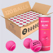 Raquex Elite Pink Padel Balls bulk box of 40 tubes
