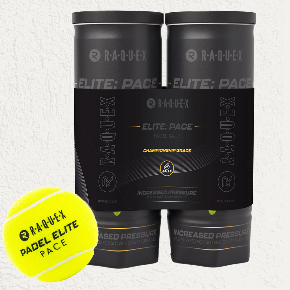 Balles de padel Raquex Elite – 2x tubes de 3 (6 balles)