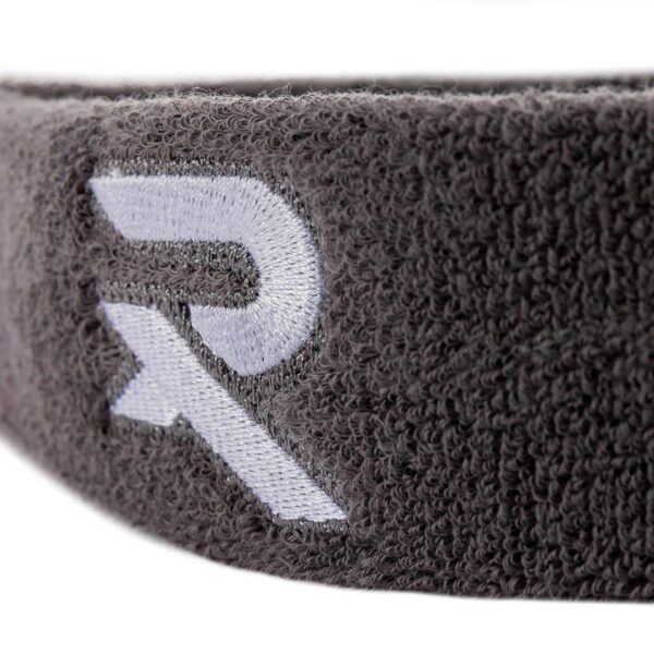 Grey sweatband headbands, suitable for all racquet sports and in the gym