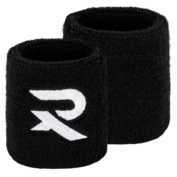 Black wristbands, ideal as sweatbands for any sport