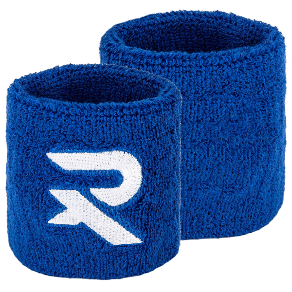 Blue wristbands, ideal as sweatbands for any sport