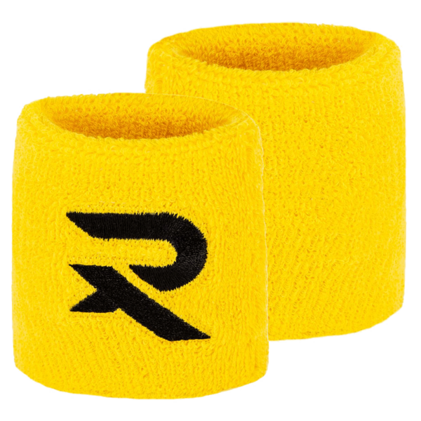 Yellow wristbands, ideal as sweatbands for any sport
