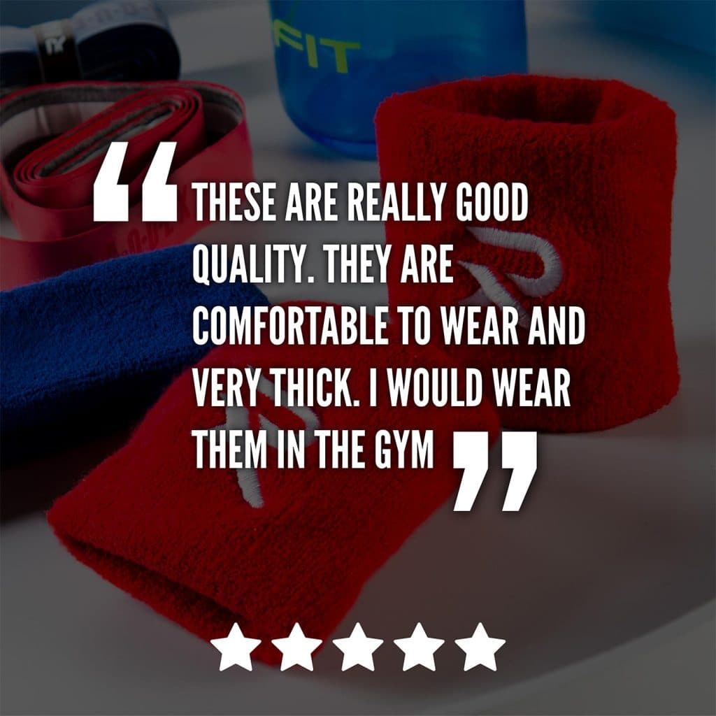 Wristbands review, ideal as sweatbands for any sport