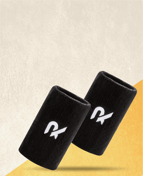 black Raquex super absorbent wristbands pair