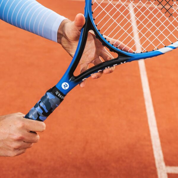 Raquex Evoke Overgrips on a Tennis Racquet