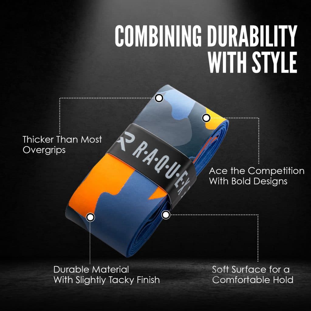 Raquex Evoke Overgrips specifications - made with premium materials and bold designs