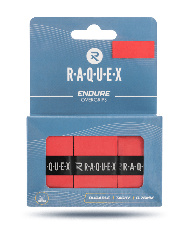 Raquex Endure overgrips - Tennis racket over grips in black, blue, red, yellow, white and more